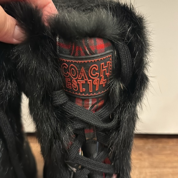 Coach Plaid Winter Boots - Picture 3 of 6